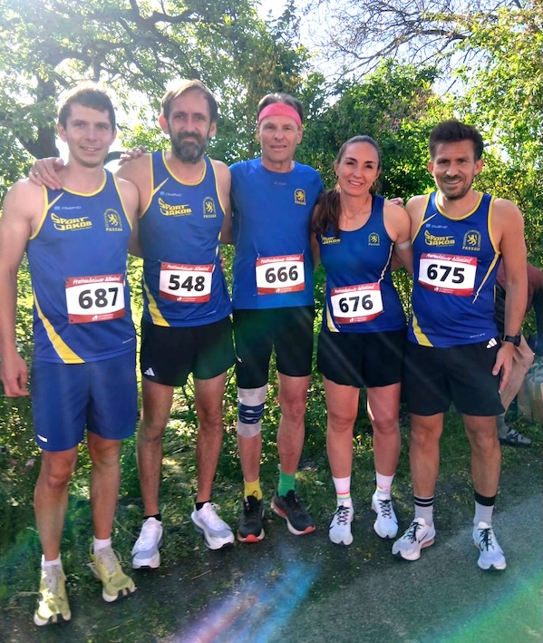 Das restliche LG-Team mit v.li. Jonathan Schubert, Michael Kirchberger, Gerhard Bauer, Christina Wimmer und Mario Bernhardt