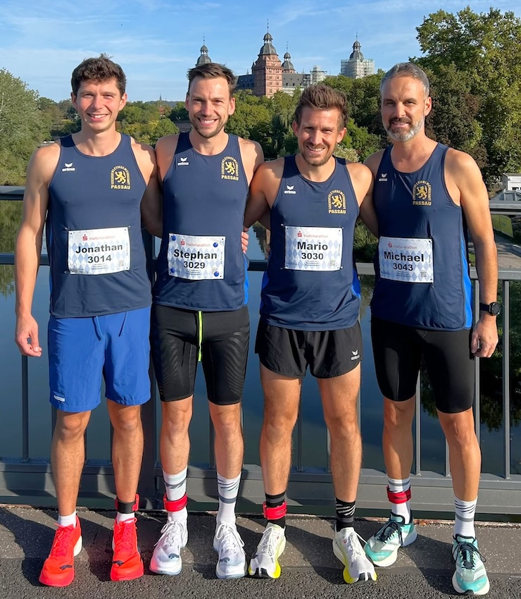Das erfolgreiche LG-Team mit (v.li.) Jonathan Schubert, Stephan Deckwerth, Mario Bernhardt und Michael Eder